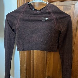 Gymshark cropped long sleeve top